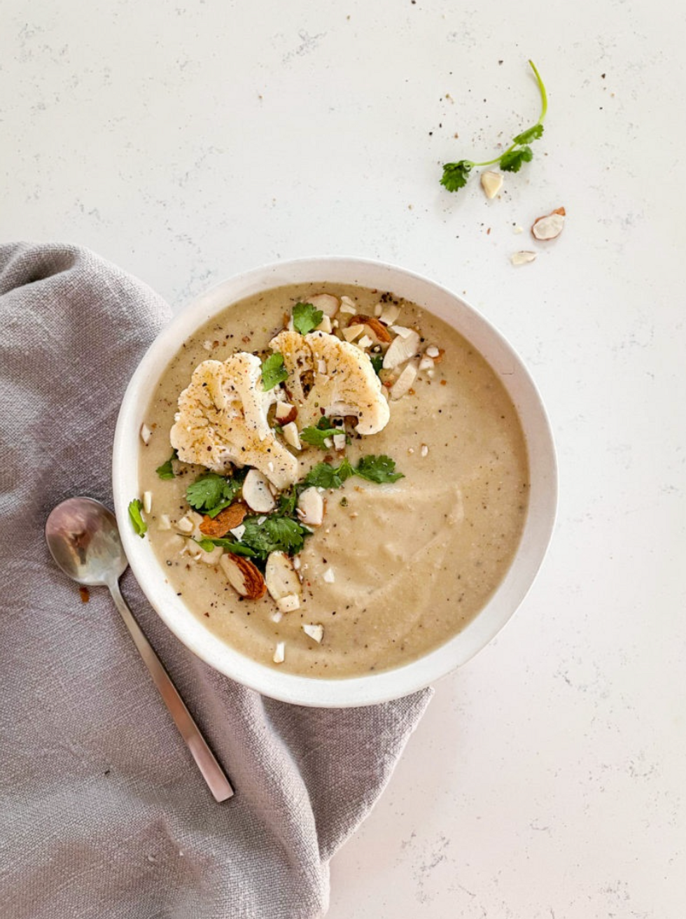 Creamy Potato and Cauliflower Soup