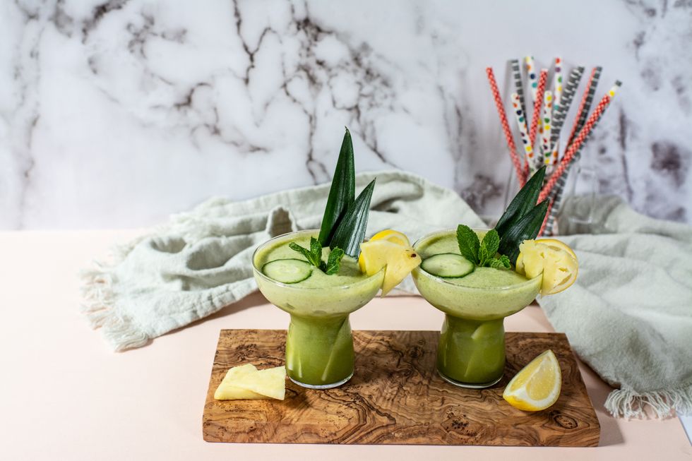 cucumber melon cooler bone broth cocktail