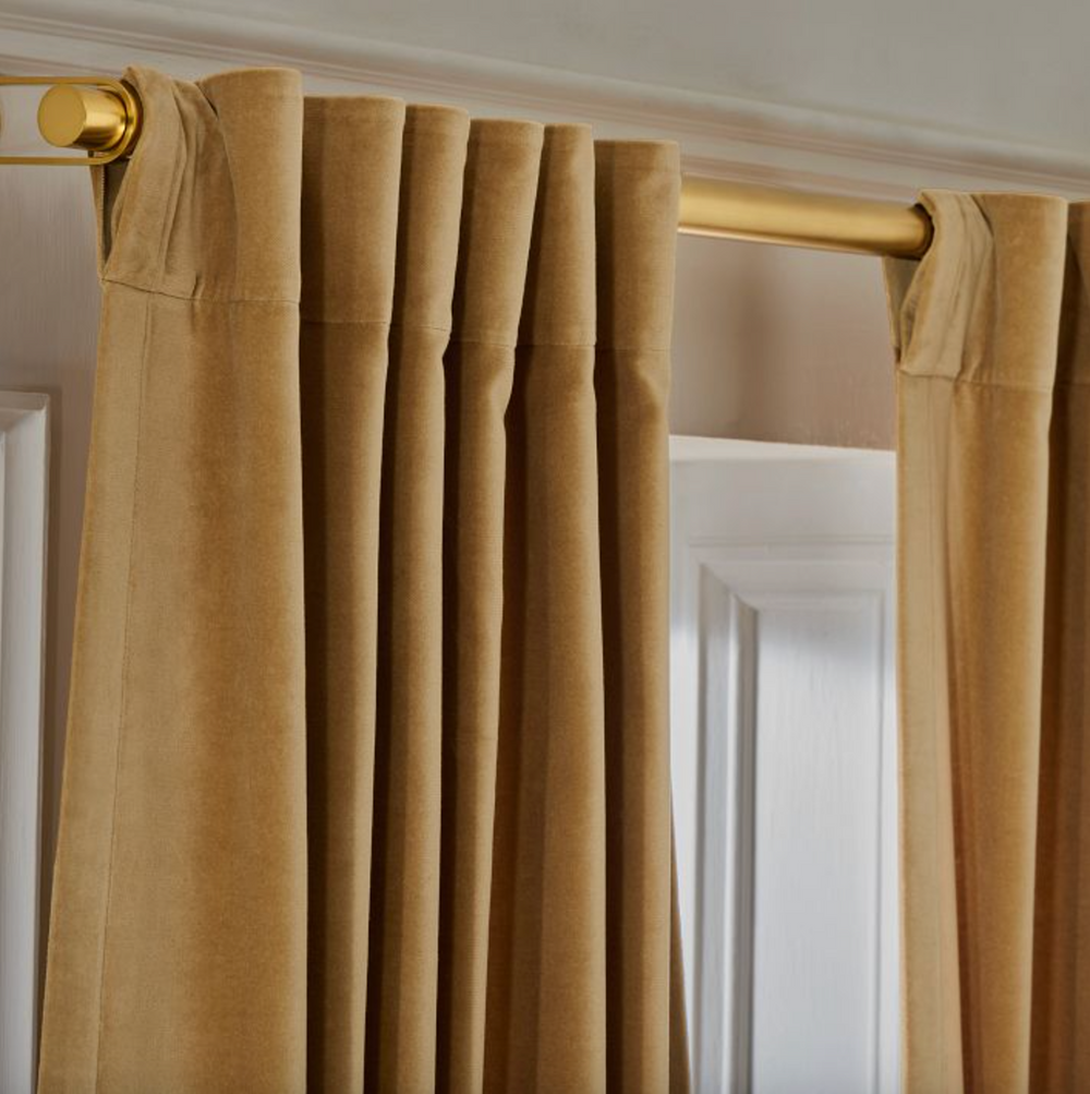 MOCCA Velvet Curtain -1 pcs / Curtain for the buying window on pinch pleated / Made to customer special order.