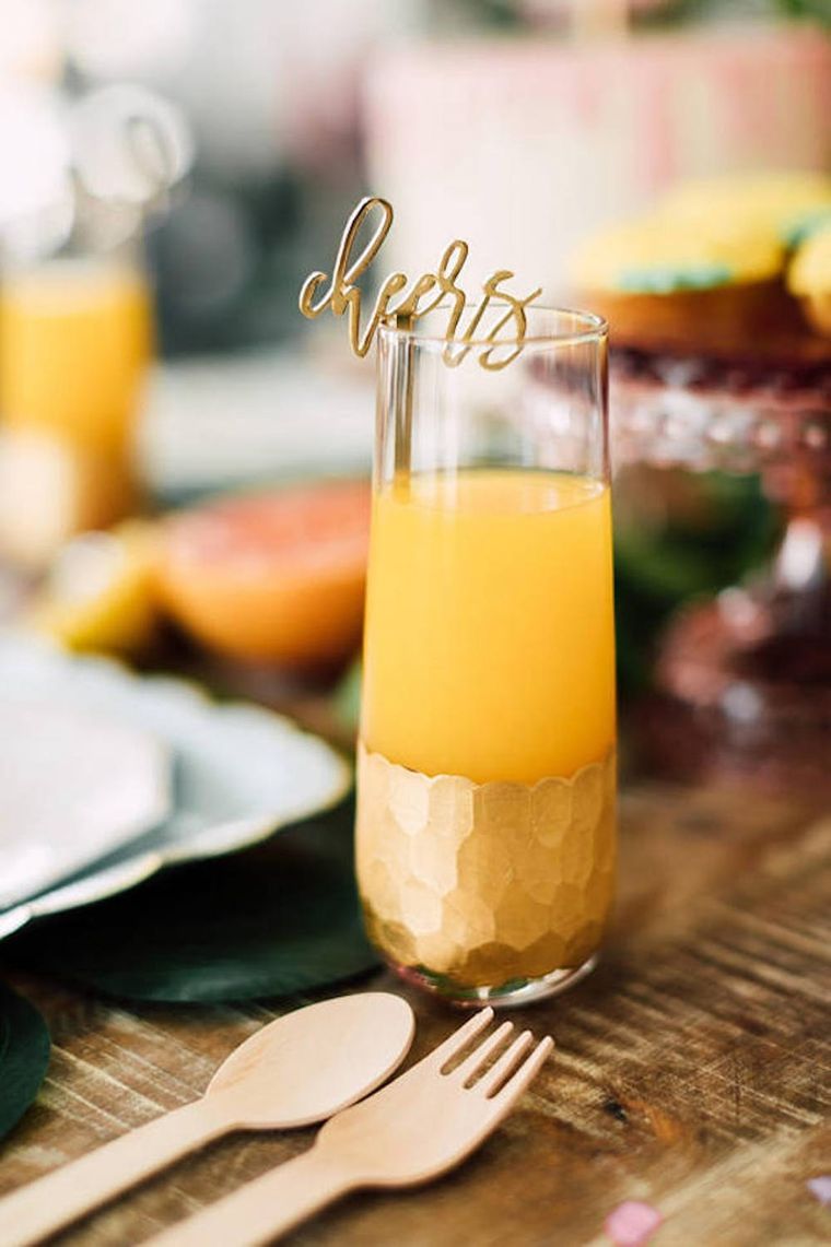 Favors with Flair!: Mimosa Bar 10-Piece Kit ~ Gold Glitter