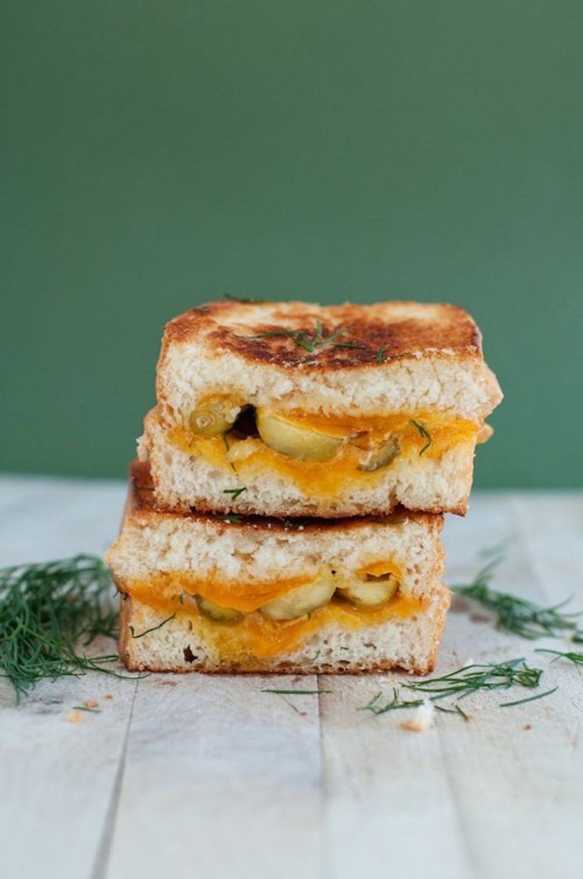 Dill Pickle Grilled Cheese