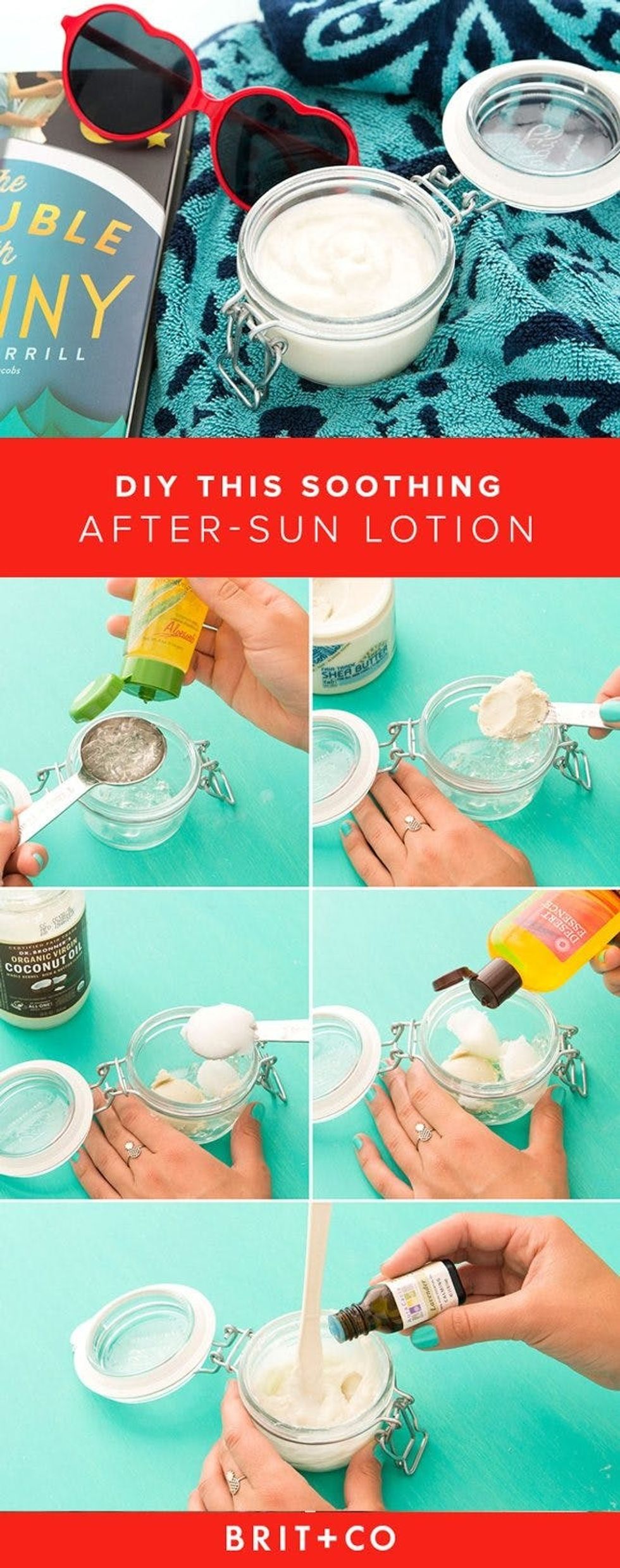 Soothe Your Sunburn With This DIY AfterSun Lotion Brit + Co