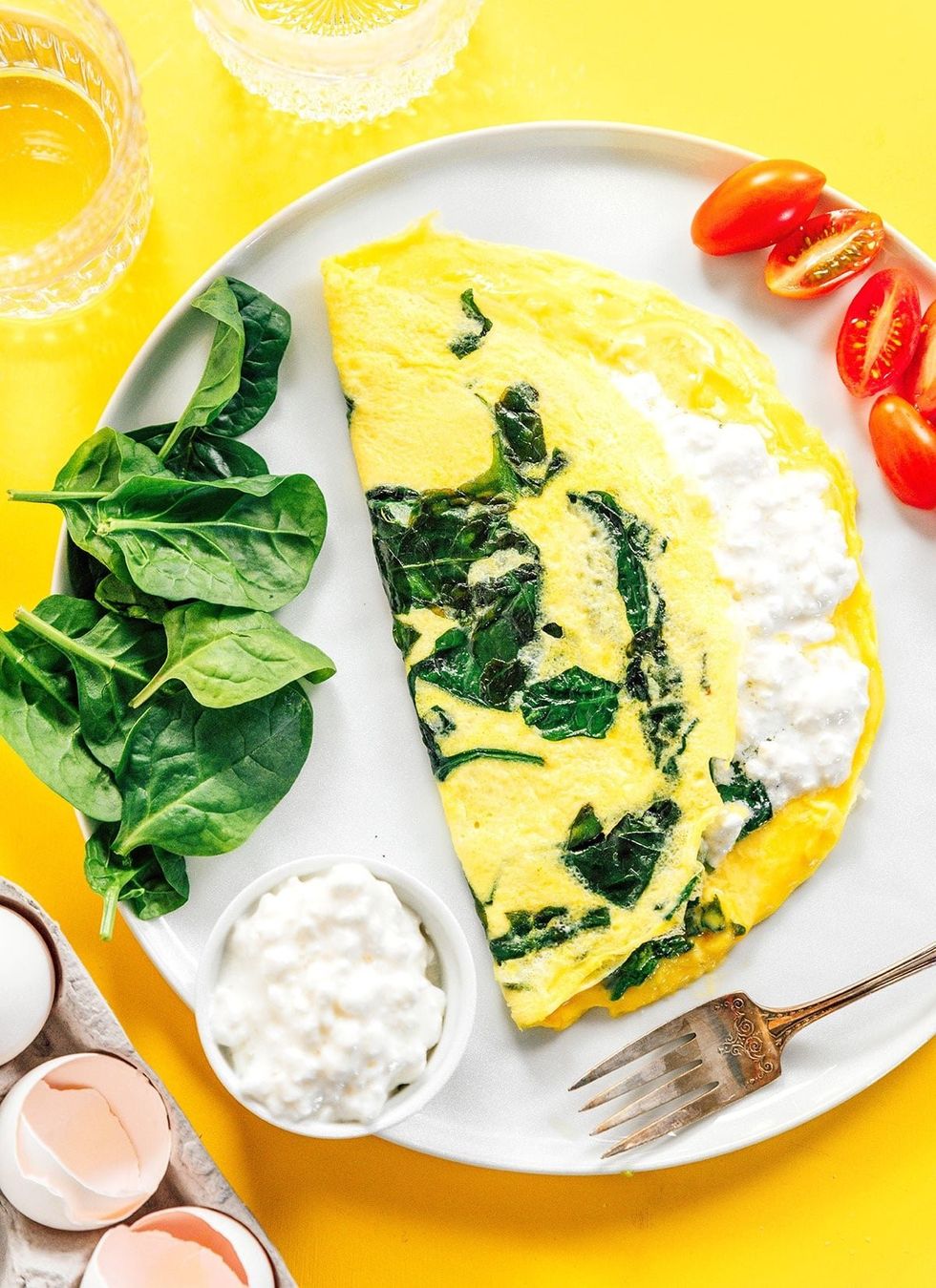 Easy Cottage Cheese Omelette