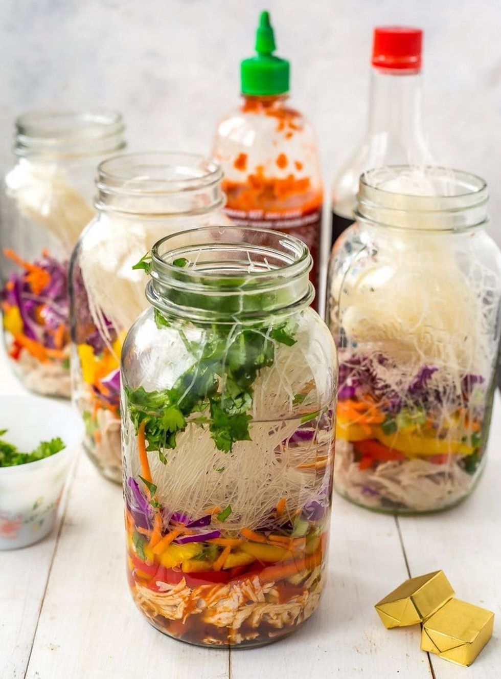 easy diy Noodle Jars for meal prep