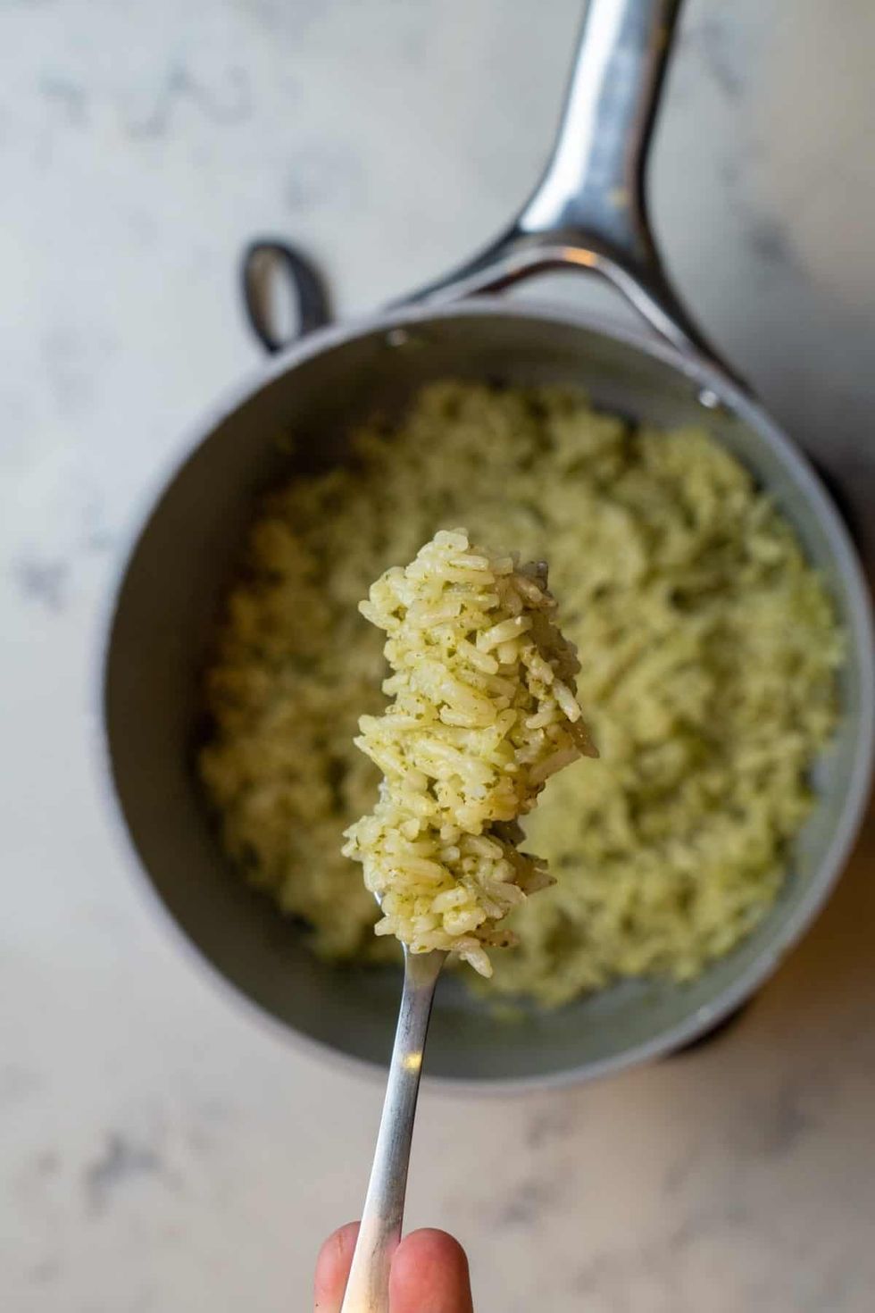 Easy Lemon Pesto Rice