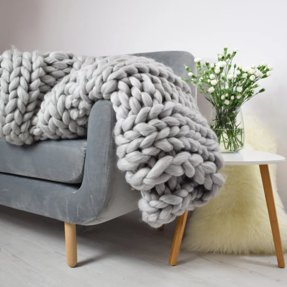 Etsy Chunky Knit Blanket