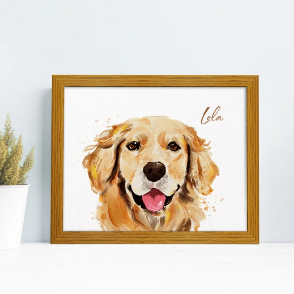 Etsy Custom Watercolor Pet Portrait