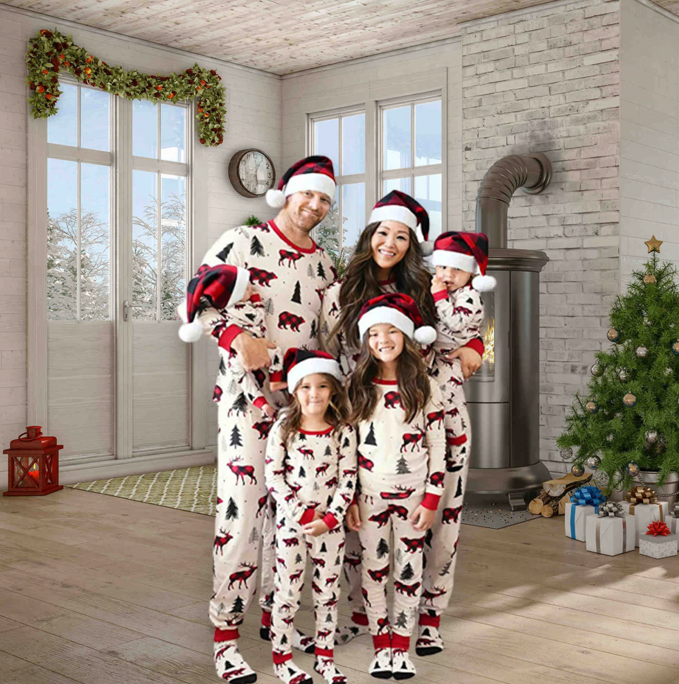 Etsy Kotka Design Holiday Matching Family Pajamas