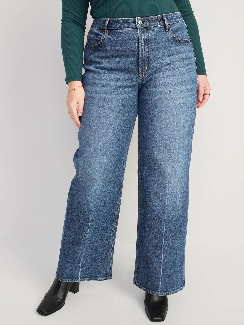 Extra High-Waisted Sky-Hi Wide-Leg Jeans