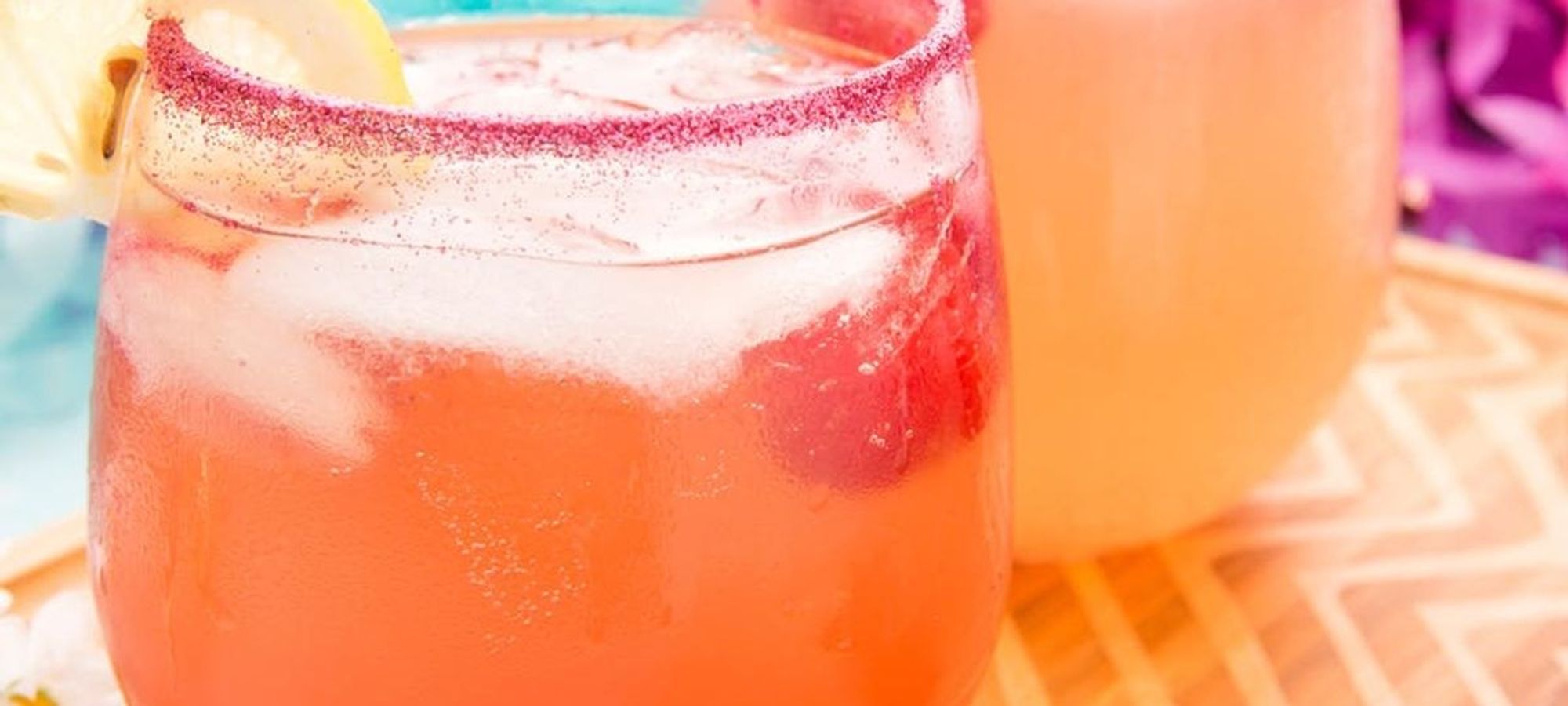 Summer Was Made For This Spiked *glitter* Raspberry Lemonade - Brit + Co