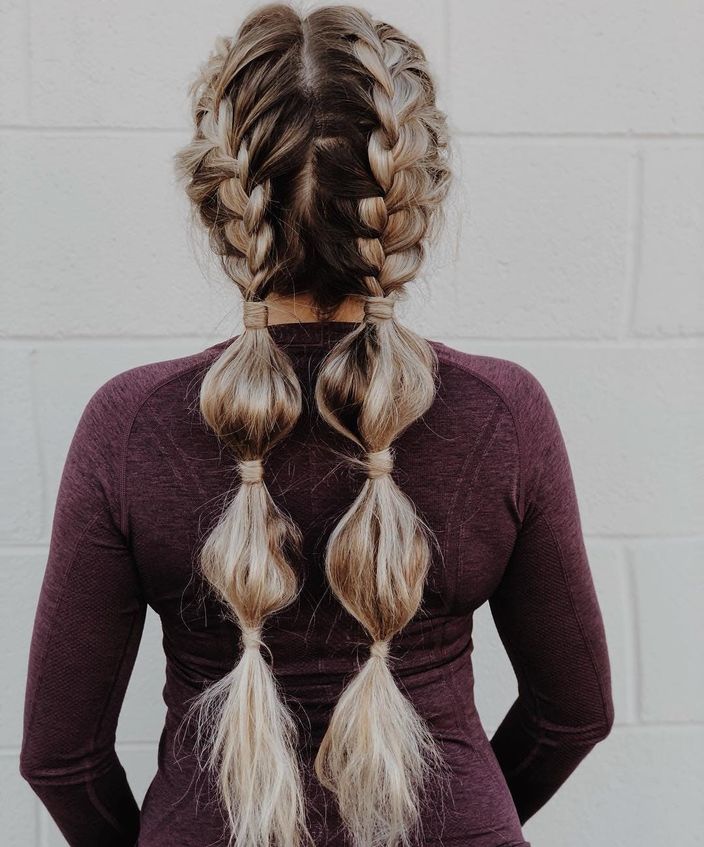 9 Bubble Braids That Ll Have You Reaching For Your Hair Ties Brit Co