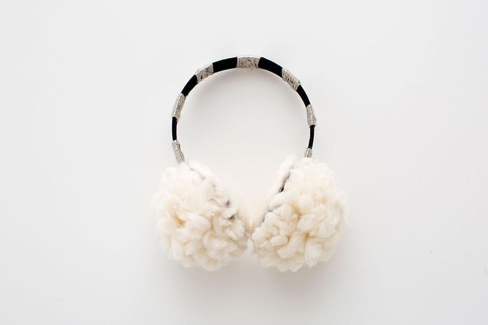 Warm Up With DIY Pom Pom Ear Muffs - Brit + Co