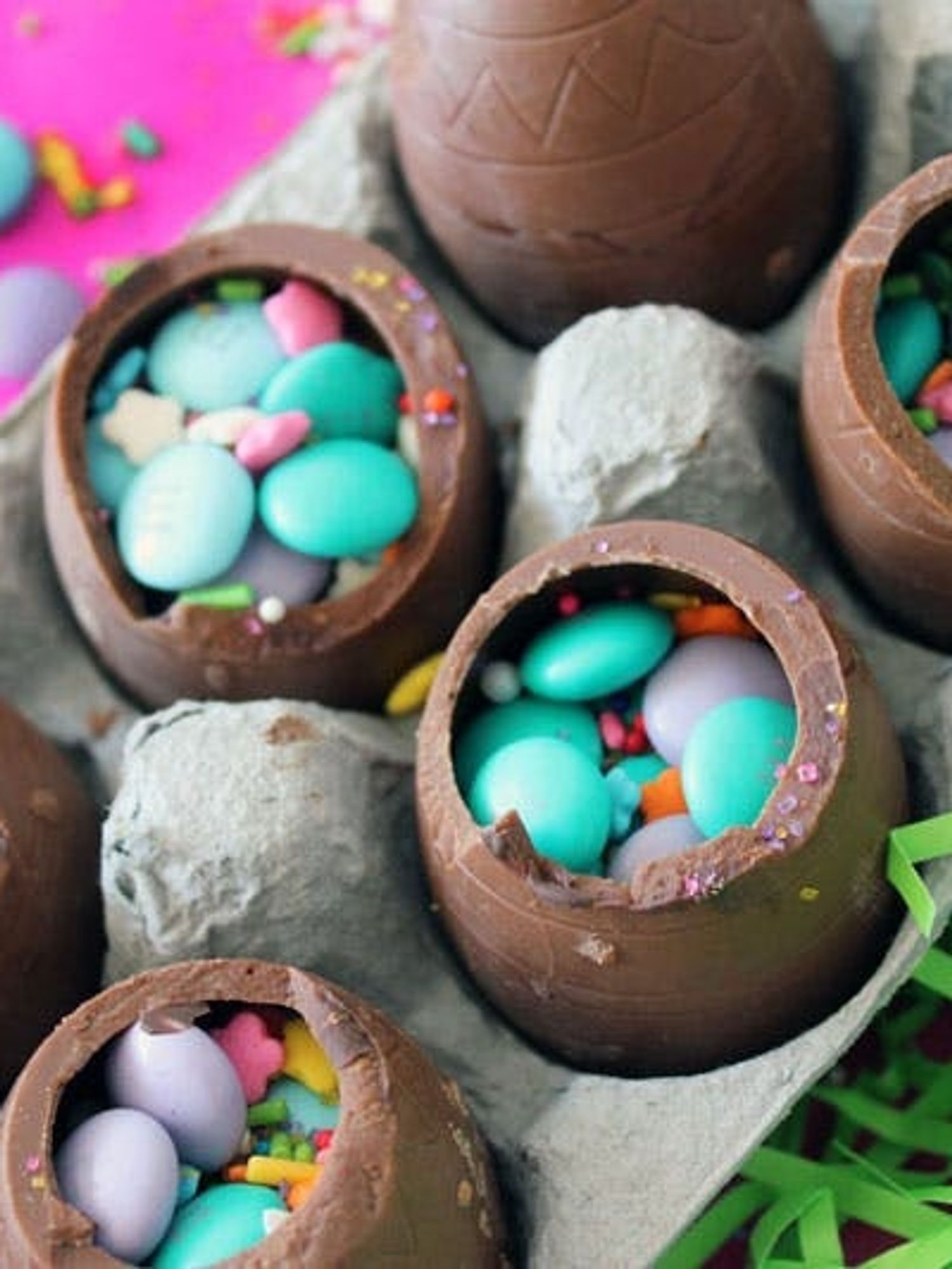 How to Make Hollow Chocolate Confetti Eggs - Brit + Co