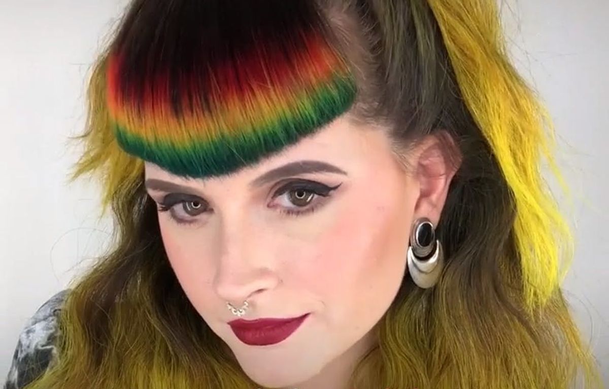 Rainbow Bangs Are the Trendy Hairstyle You HAVE to See - Brit + Co