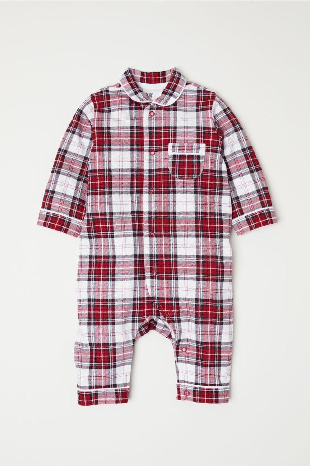 tartan baby onesie