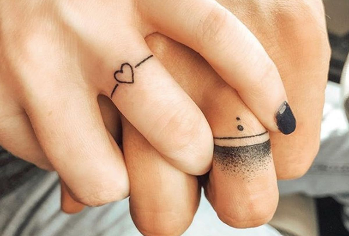 16 Wedding Ring Tattoos We Kind Of Love Brit Co