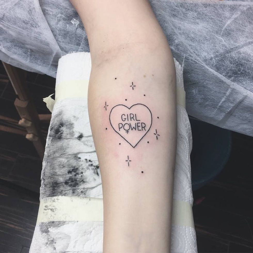 12 Feminist Tattoos That Celebrate Lady Power Brit + Co