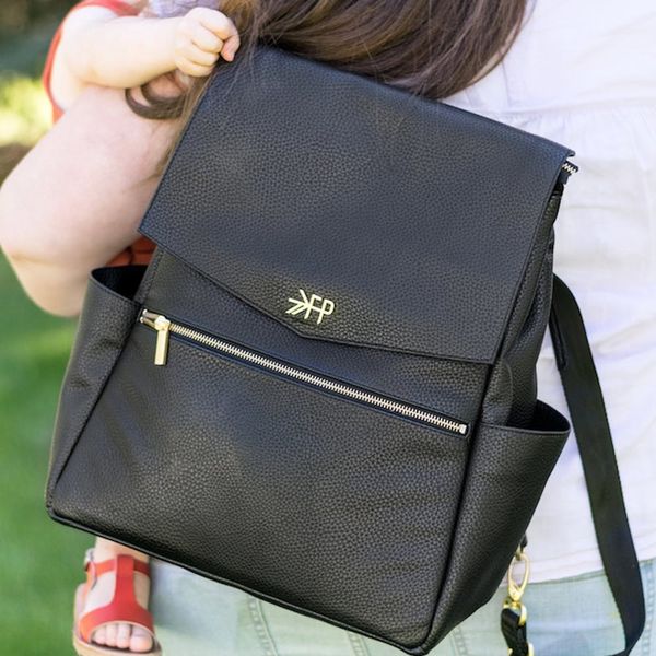 freshly picked heather diaper bag