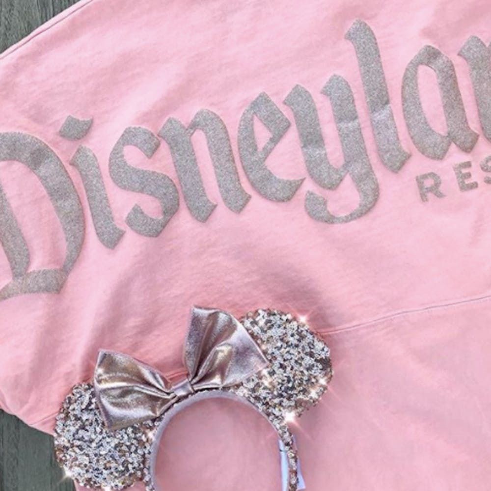 rose gold disney sweater