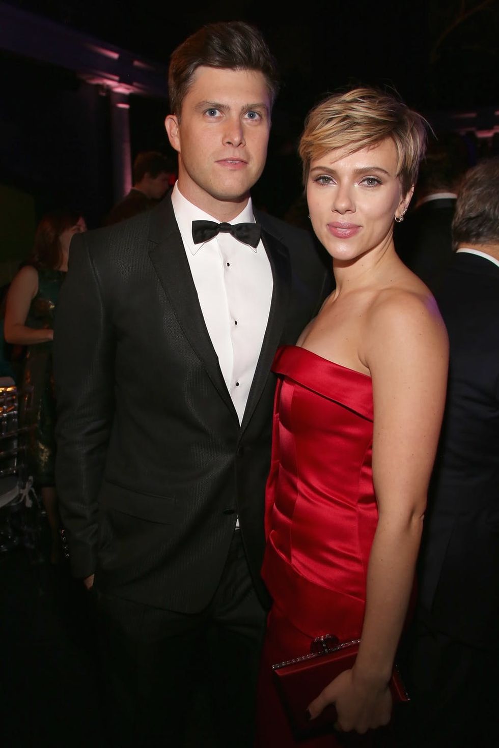 Scarlett Johansson and Colin Jost Make Their First Public Appearance as