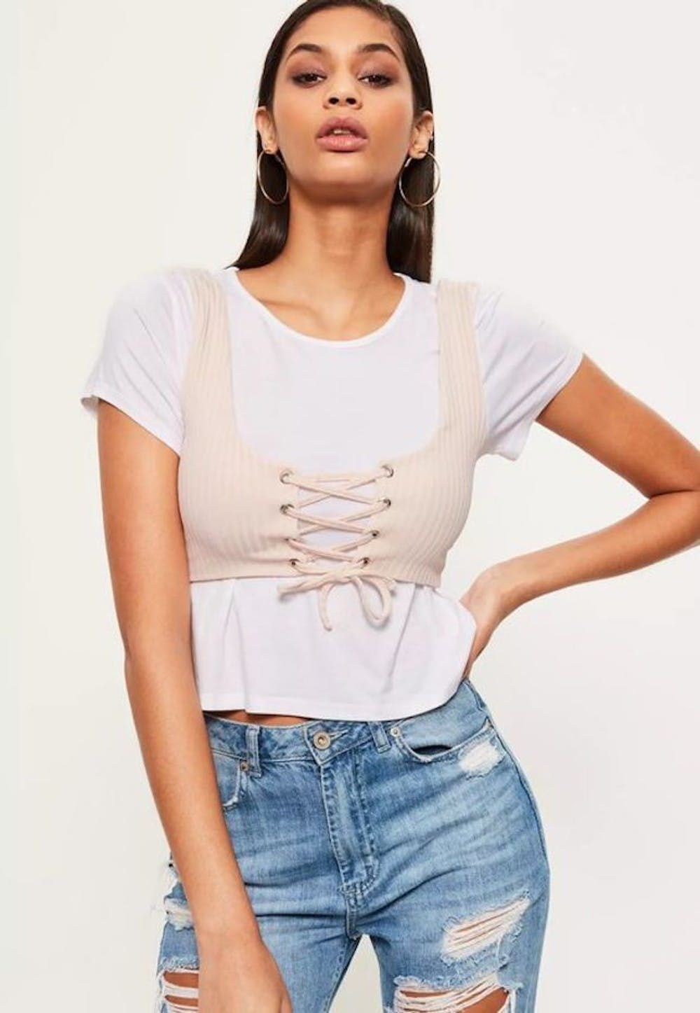 bustier top outfit