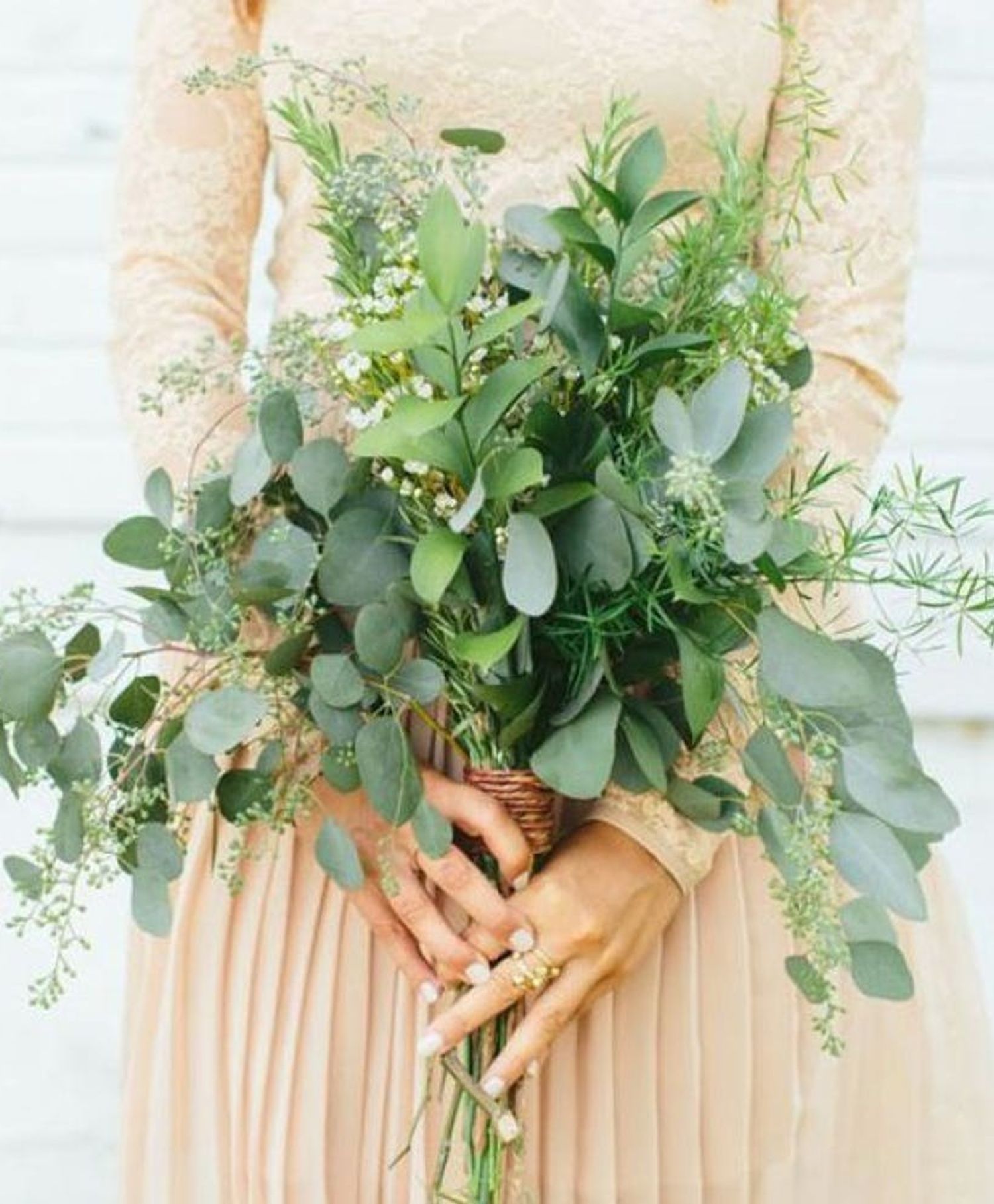 These All-Greenery Wedding Bouquets Are *Perfect* for the Non ...