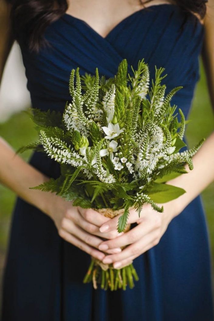 These All Greenery Wedding Bouquets Are Perfect For The Non Traditional Bride Brit Co