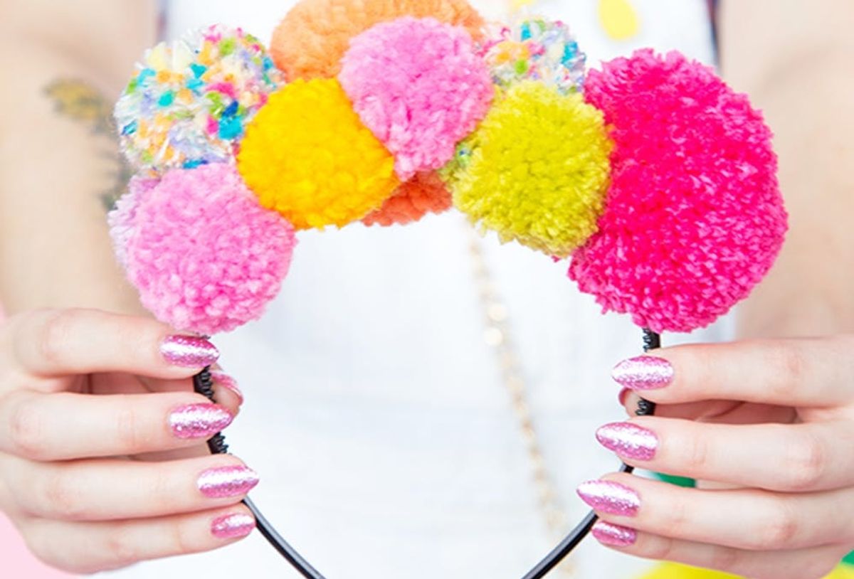 Gear Up For Festival Season With This Diy Pom Pom Headband Brit Co