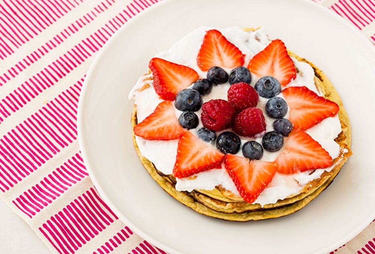 3 ProteinPacked Pancake Recipes to Start Your Day Off Healthy Brit + Co