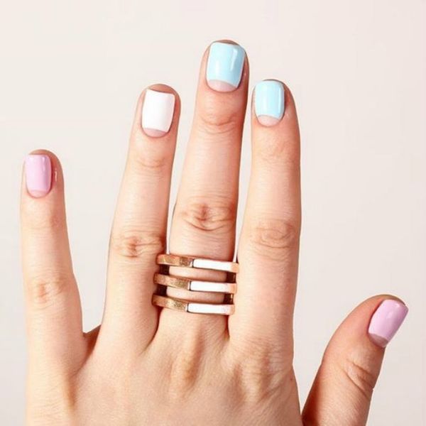 18 Of The Best Half Moon Manis On Instagram Brit Co