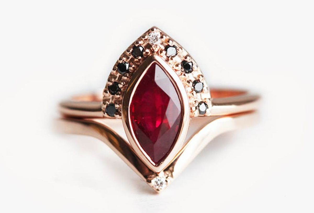 13 Fiery Ruby Engagement Rings for the Modern Bride - Brit + Co