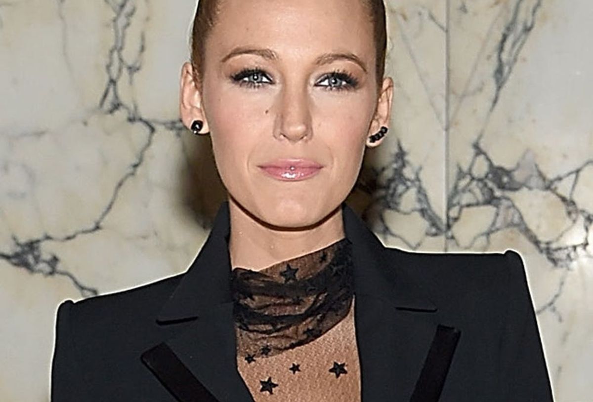 Blake Lively Shows Us The Prettiest Way To Wear Menswear Ever Brit Co 