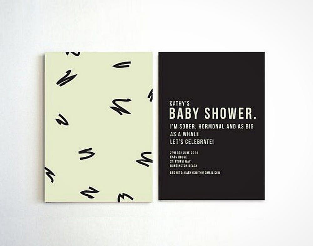 funny baby shower invitations