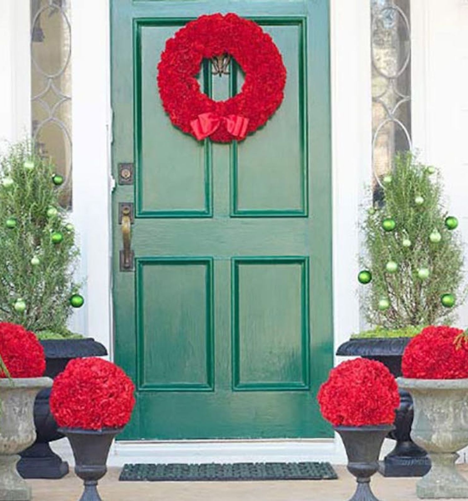 15 Festive Ways to Decorate Your Front Door - Brit + Co