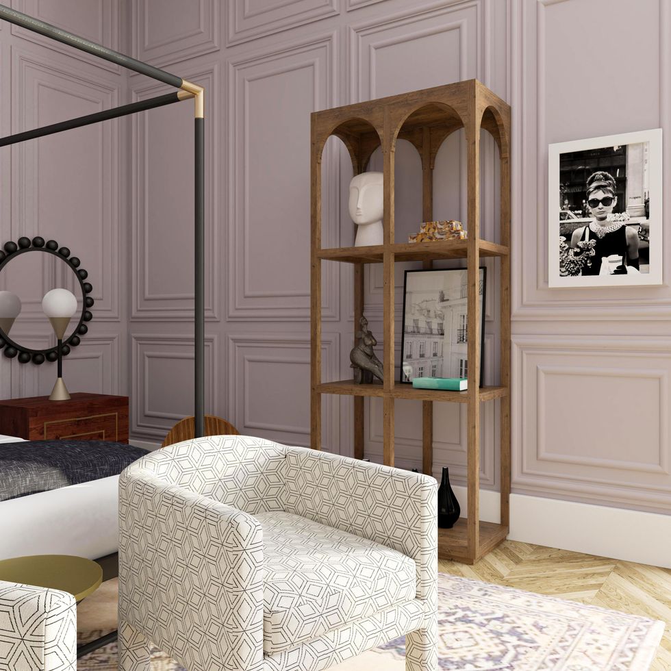 chuck bass and blair waldorf apartment with a photo of audrey hepburn