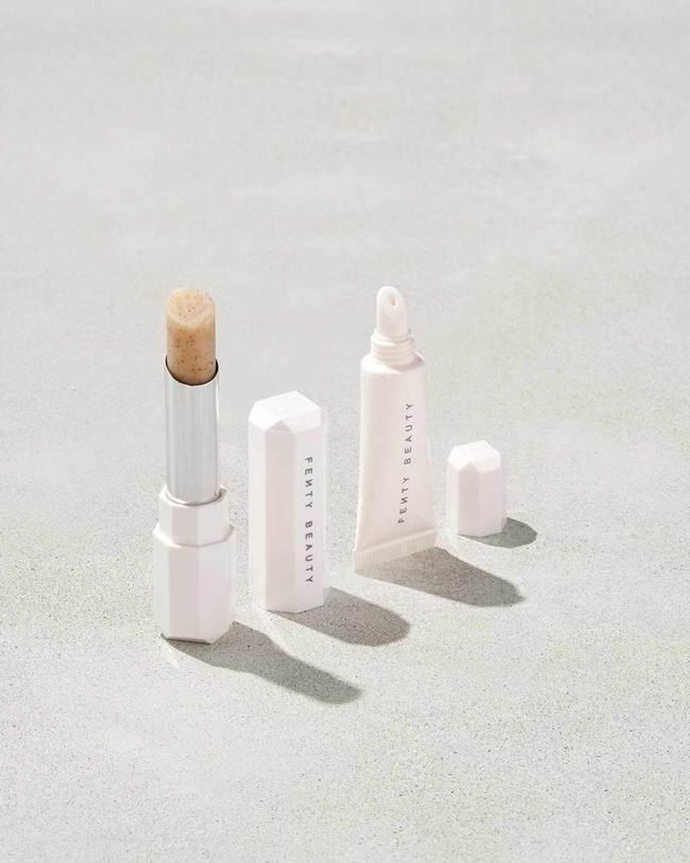 lip care set from fenty beauty in white tubes