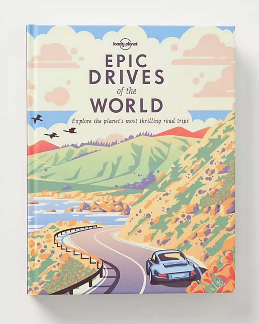 colorful book cover showing a car on a roadtrip