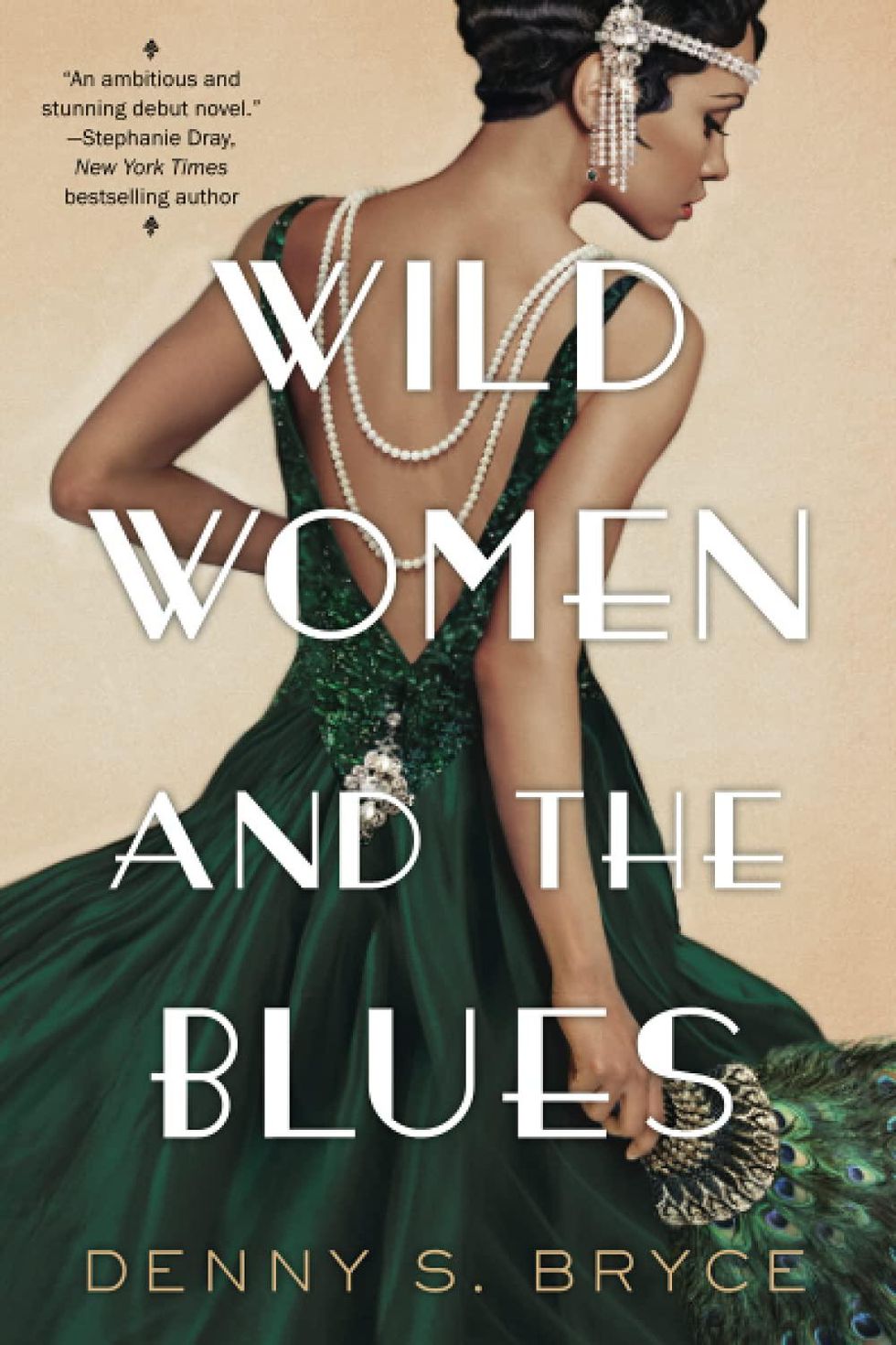 wild women and the blues cover with white lettering and a flapper in a green dress