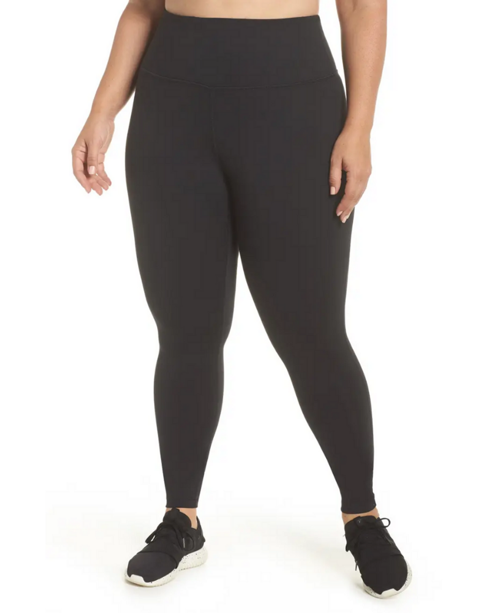 Live In High Waist Leggings in black with black sneakers