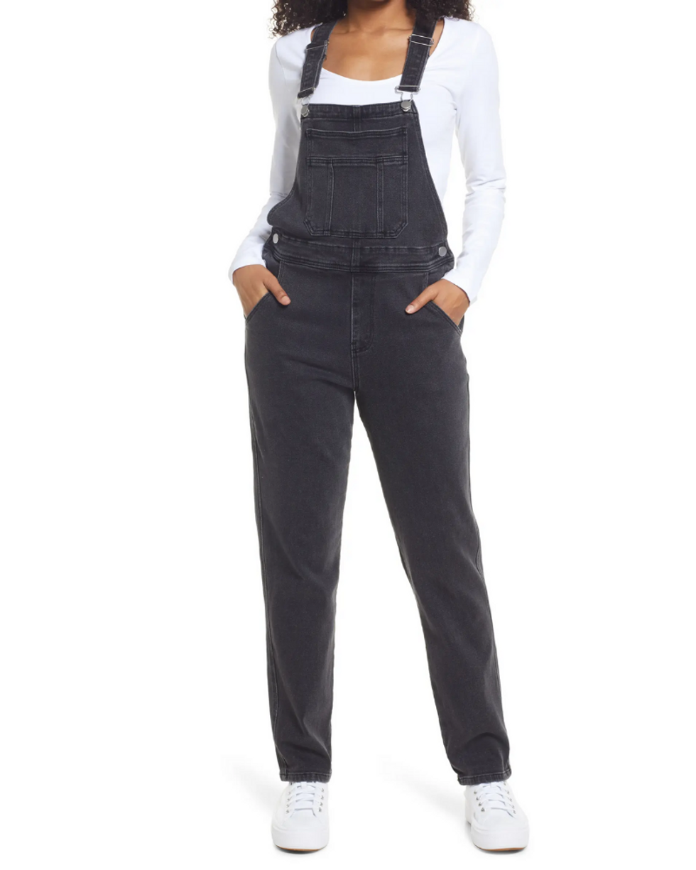 Slim Fit Denim Overalls