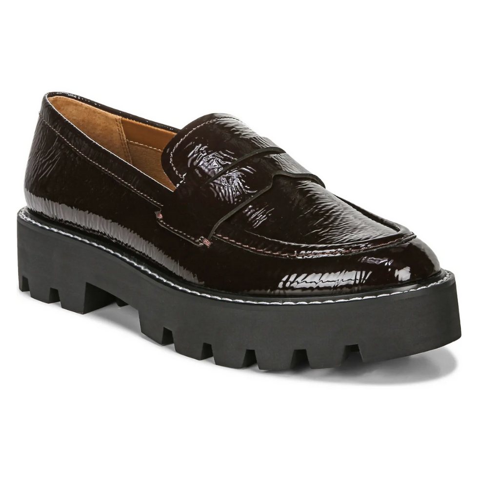 black Franco Sarto Balin Platform Loafer