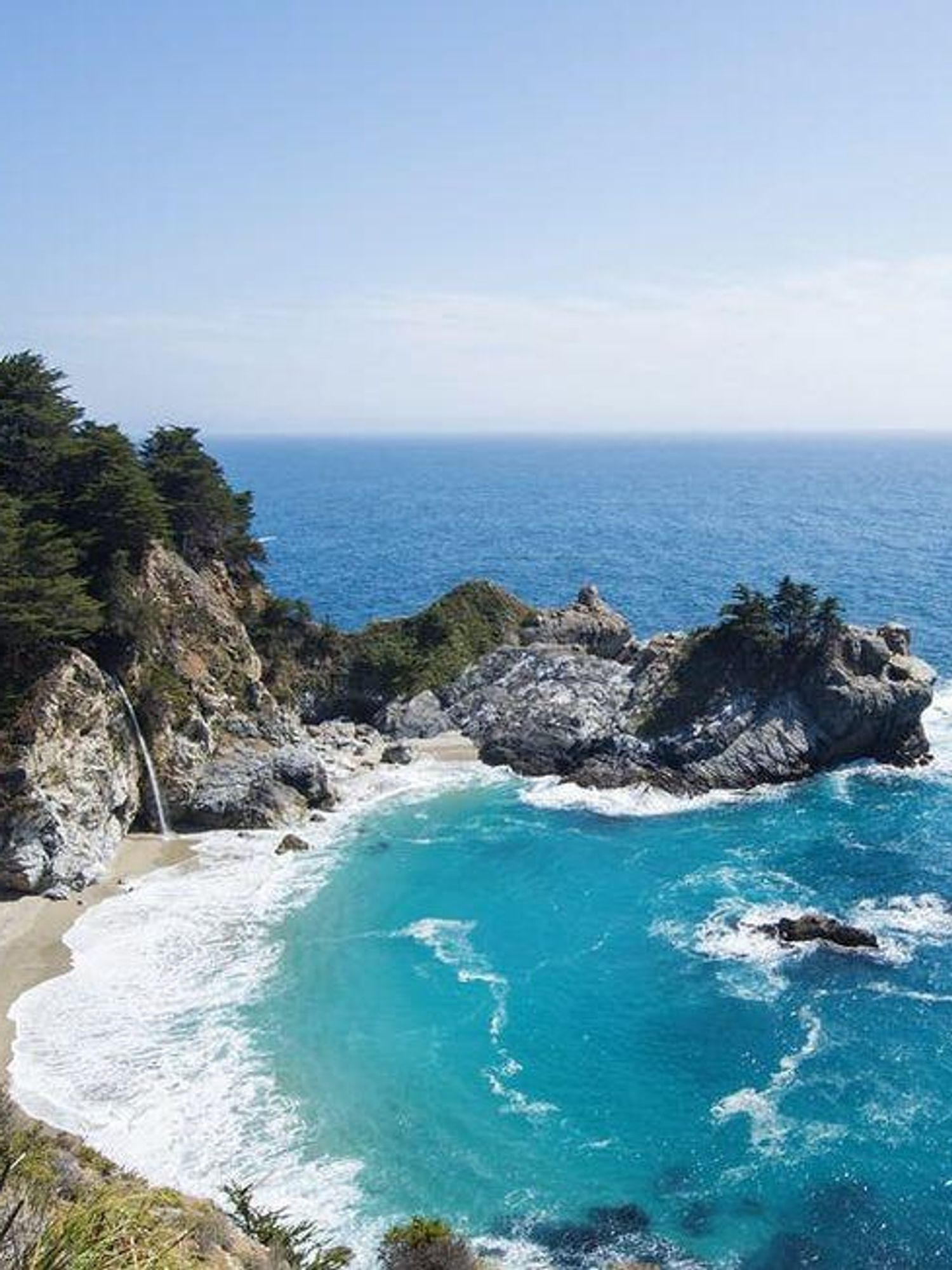 big sur hiking trail in california