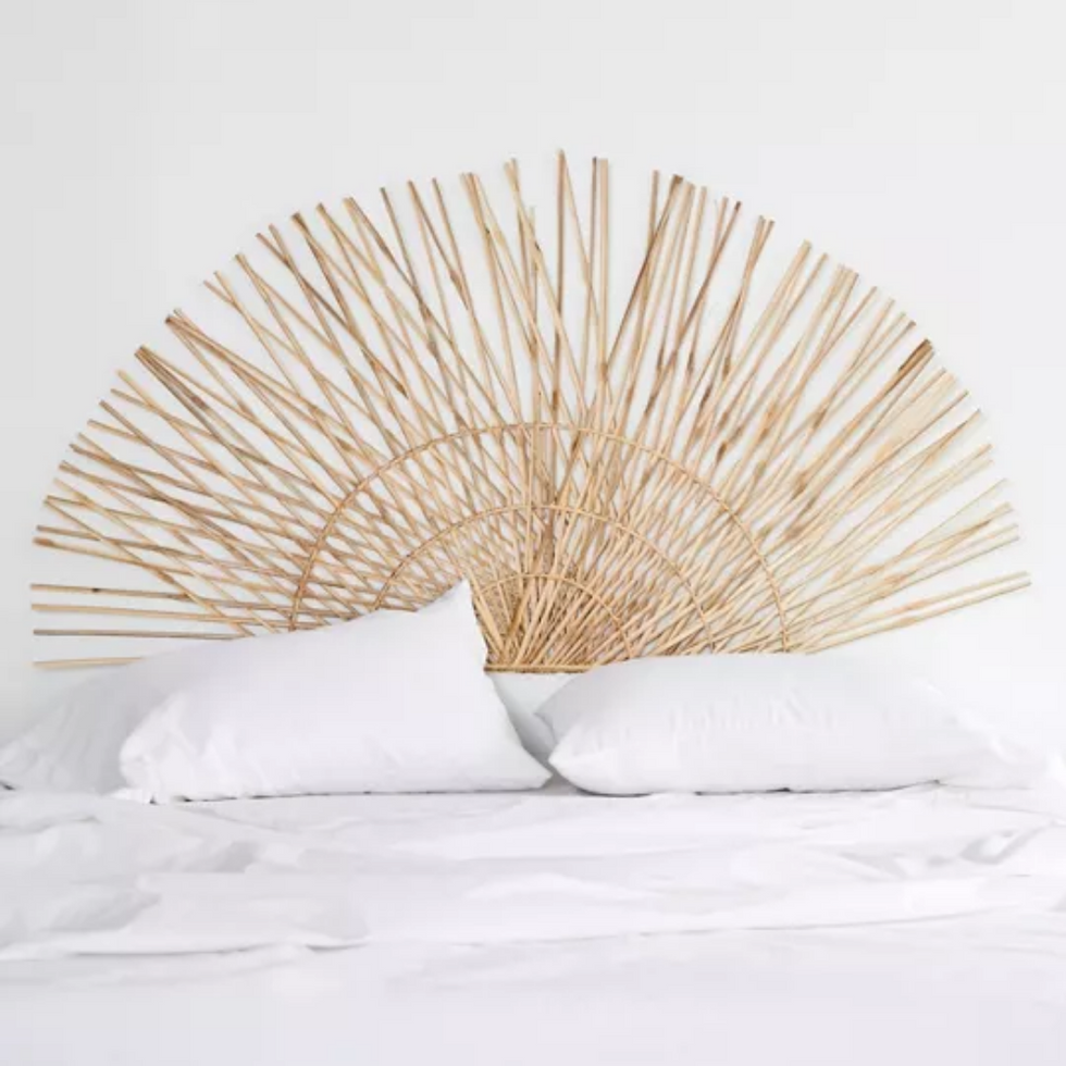 woven fan headboard from urban outfitters