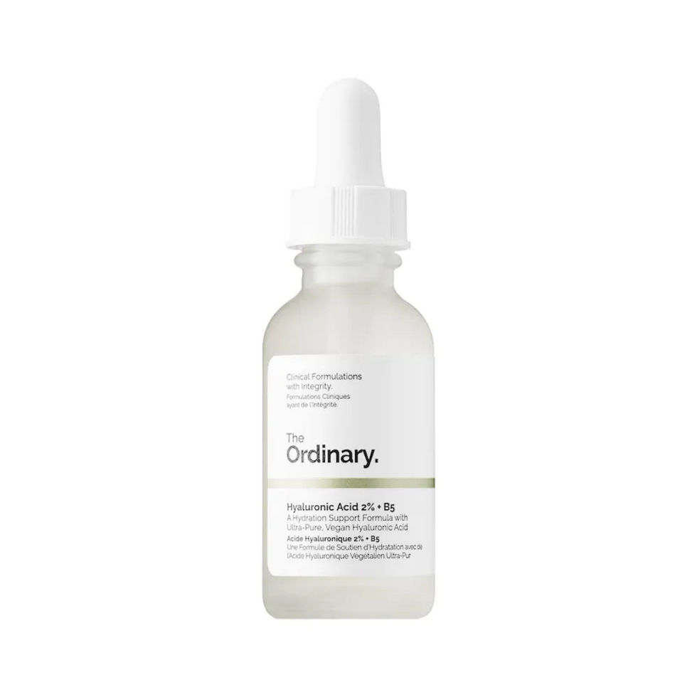 clear bottle of the ordinary with black lettering