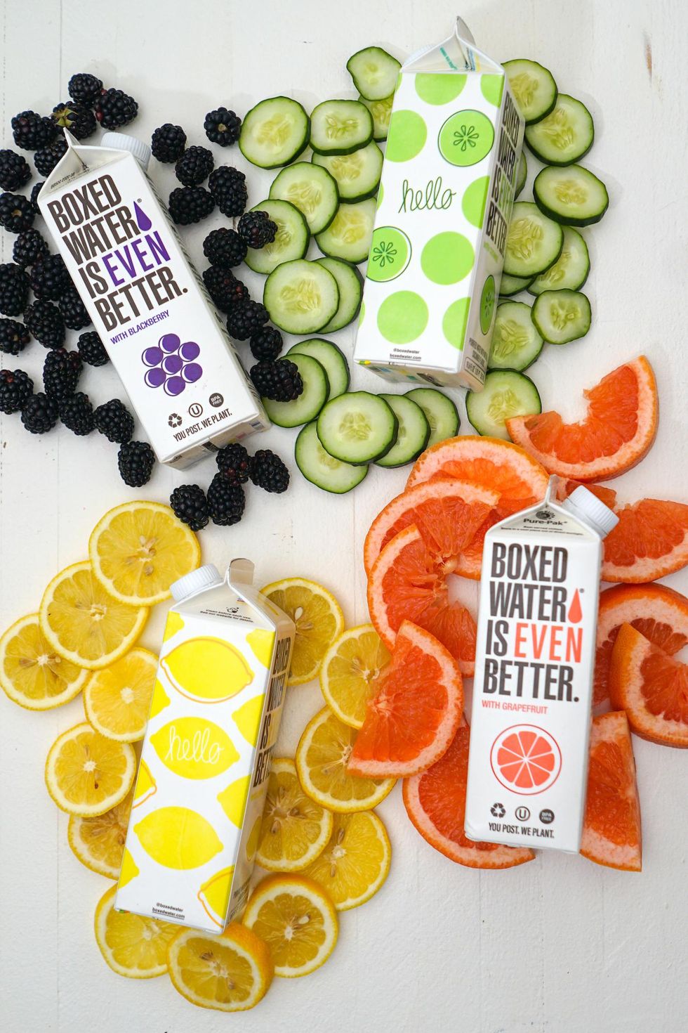 fruit infused boxed water