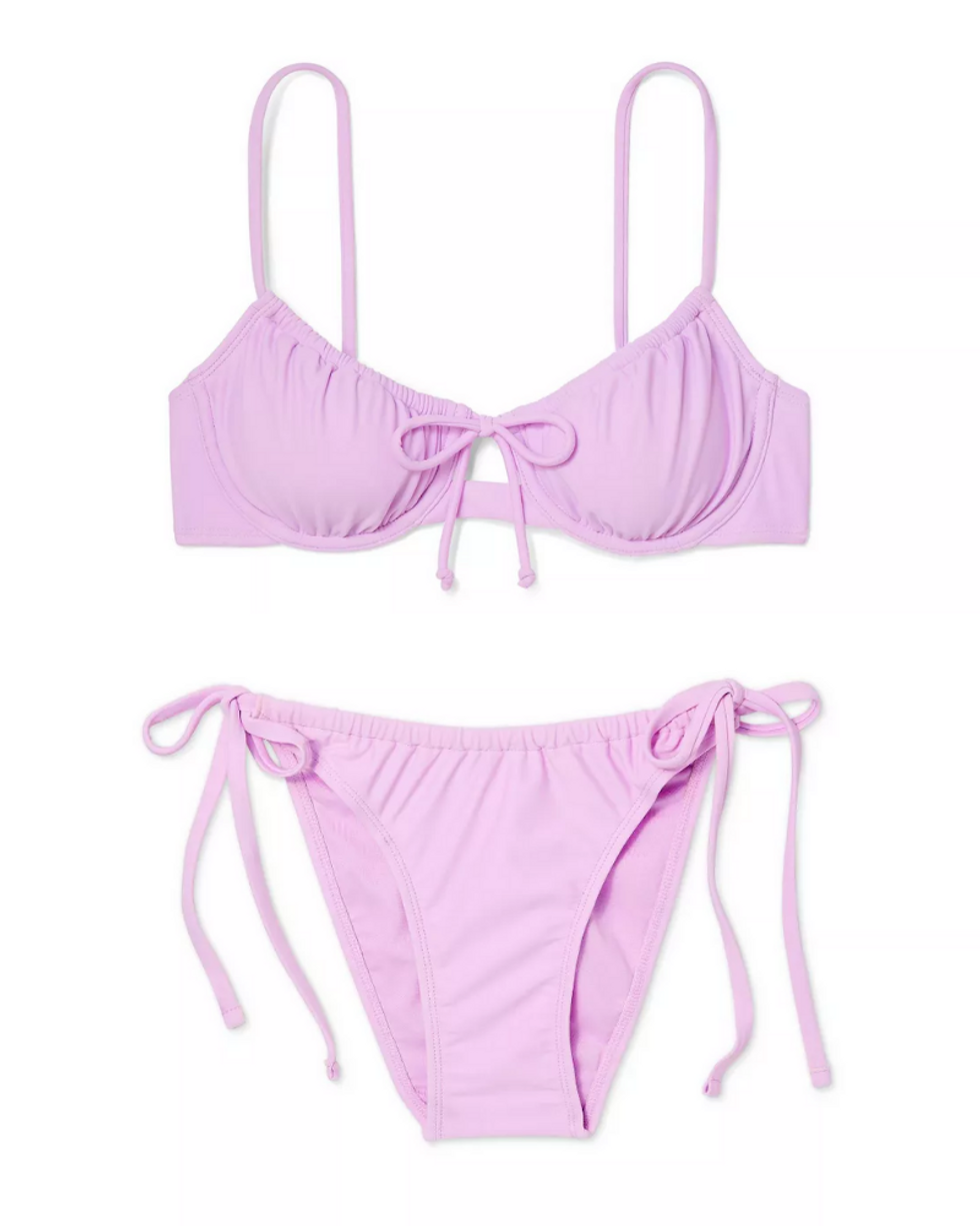Target Shirred Underwire Bikini Top and Bottom