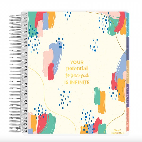 rainbow spiral Metallic Infinite Potential LifePlanner