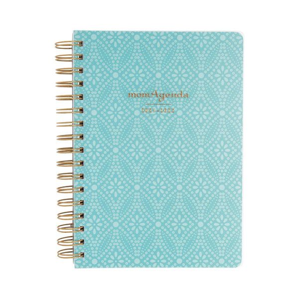 teal momAgenda Desktop Spiral