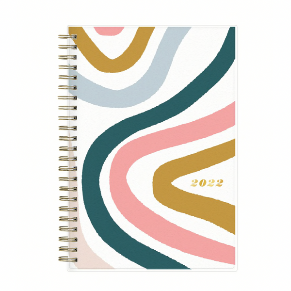 Blue Sky Brit + Co Rainbow Swirl 2022 Planner