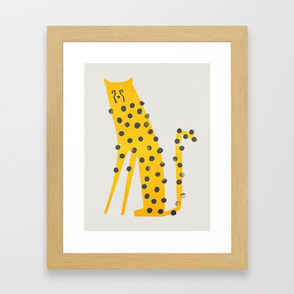 \u200bFox and Velvet Speedy Cheetah Framed Art Print